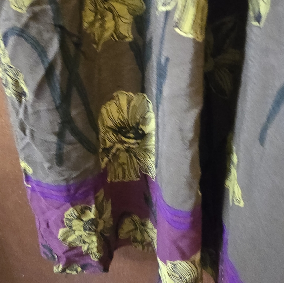 Anthropologie Maeve Terrace Floral Brown and Yellow Pants Size 14 NWOT - Picture 7 of 9